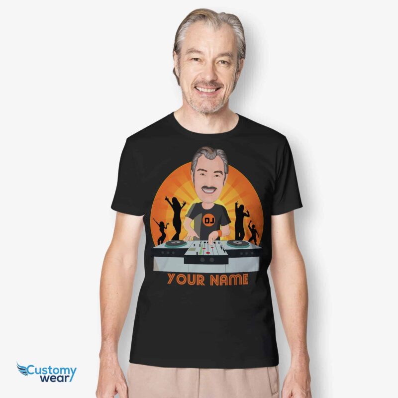 ???? Personalized DJ Caricature T-Shirt - zobrazenie 5