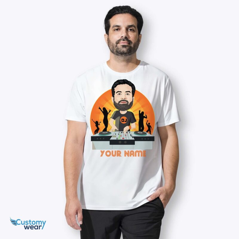 ???? Personalized DJ Caricature T-Shirt - zobrazenie 4