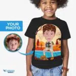 Tricou personalizat pentru tineret fotograf | Tricou personalizat cu imprimare foto Tricouri pentru băieți www.customywear.com 5