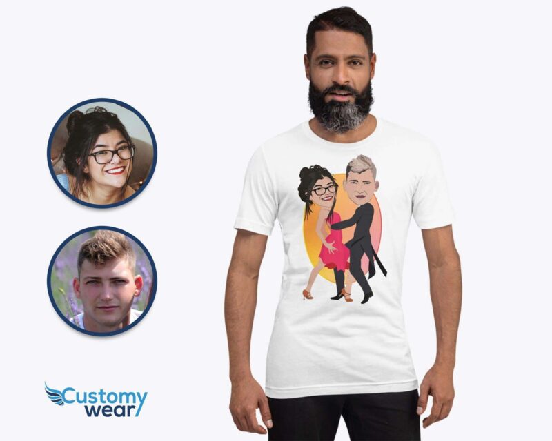 ???????? Personalized Latin Tango Dancer Couple T-Shirt - vista 5