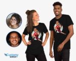 Personalized Sensual Dance Couple T-Shirt | Custom Salsa Passion Tee Dance www.customywear.com 12