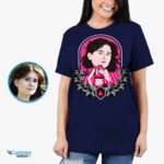 T-shirt selfie personnalisé pour femme | T-shirt photo personnalisé T-shirts pour femmes www.customywear.com 9