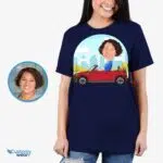 Isikupärastatud Supercar Rider kohandatud T-särk | Foto Tee Masterpiece'ile Naiste T-särgid www.customywear.com 10