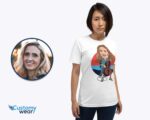 Maglietta personalizzata per violoncellista | Maglietta personalizzata con ritratto di violoncello per donna T-shirt da donna www.customywear.com 11