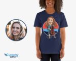 Maglietta personalizzata per violoncellista | Maglietta personalizzata con ritratto di violoncello per donna T-shirt per donna www.customywear.com 10