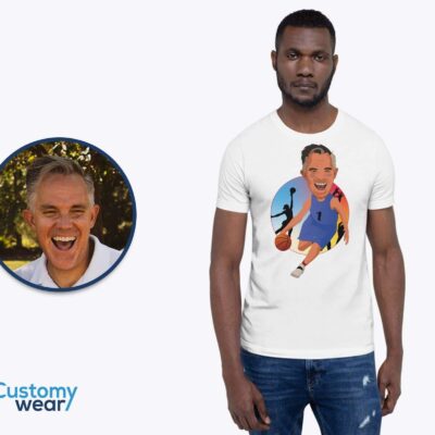 Personalized Basketball T-Shirt for Men | Custom Athletic Player Tee with Ball T-shirts For Men www.customywear.com 2