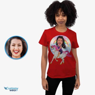 Personalized Unicorn Shirt | Custom Fantasy Women’s Tee | Girlfriend Gift T-shirts for Women www.customywear.com 2