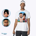 Aangepast Londens koppelshirt | Gepersonaliseerd UK Portrait-shirt T-shirts voor koppels www.customywear.com 8