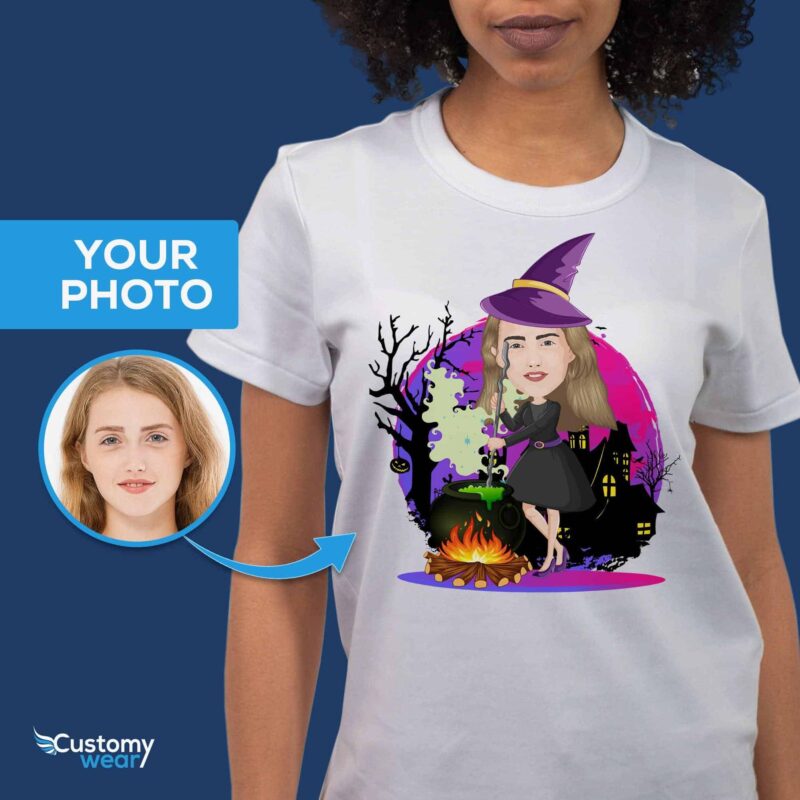 Personalized Witch T-Shirt for Women | Custom Halloween Gift Halloween www.customywear.com 6