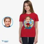 Egyedi ifjúsági gitáros póló | Alakítsa át fényképét személyre szabott pólóvá Lánypólók www.customywear.com 8