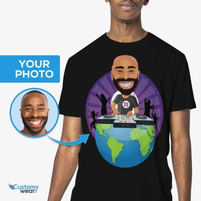 Dj globe T-shirt-Customywear-Volwassen shirts