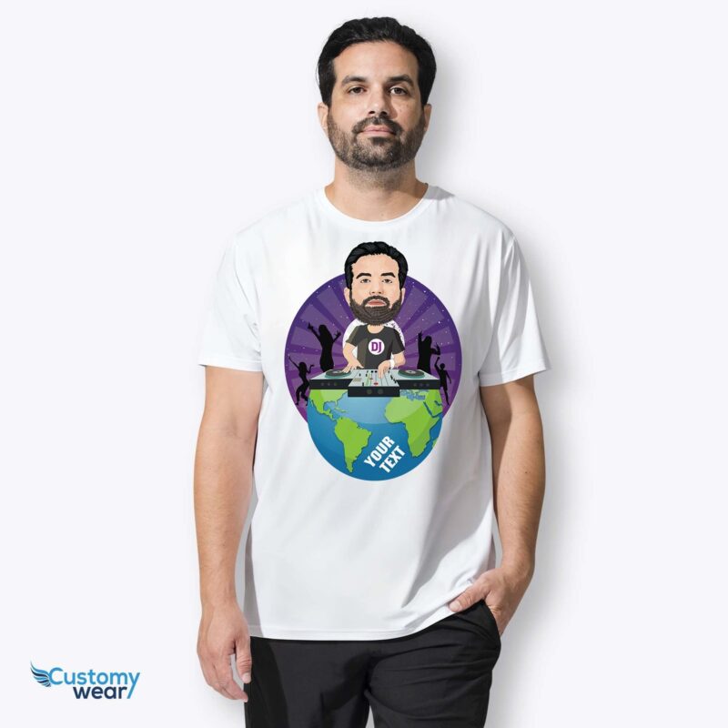 Dj globe T-shirt-Customywear-Adult shirts - vista 3