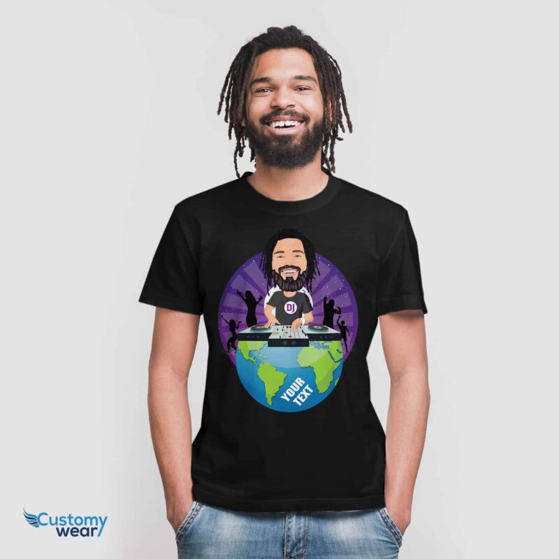 Dj globe T-shirt-Customywear-Adult shirts - vista 4
