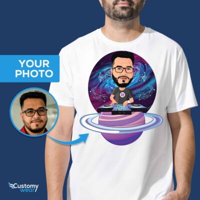 Personalized DJ Space T-Shirt – Custom Music Lover Tee T-shirts For Men www.customywear.com