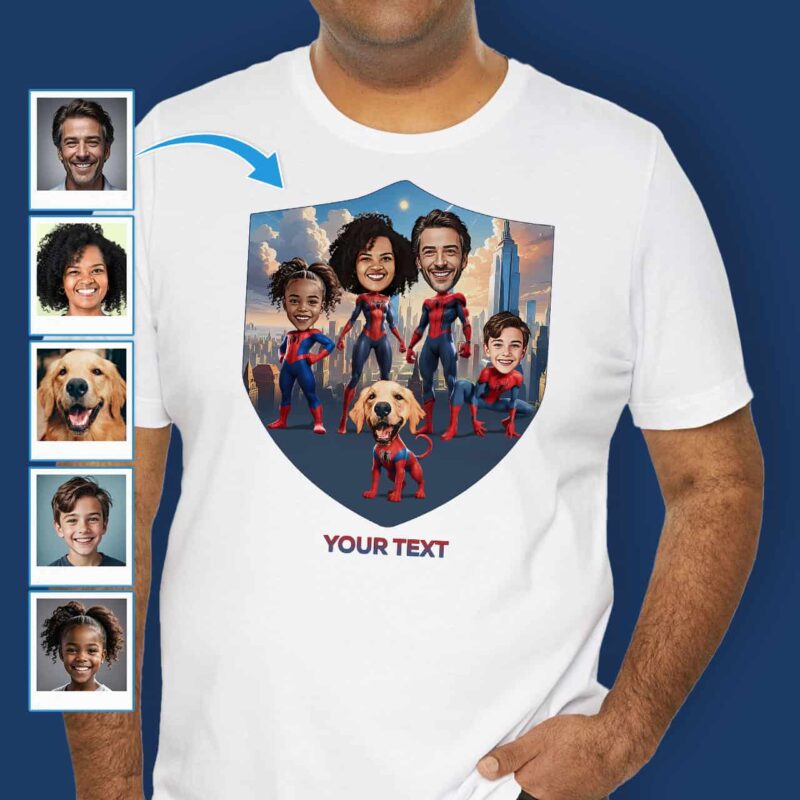 Funny Family Vacation Shirts – Customized Spider Superhero Graphic Tee Custom Gifts - Spiderman www.customywear.com 7
