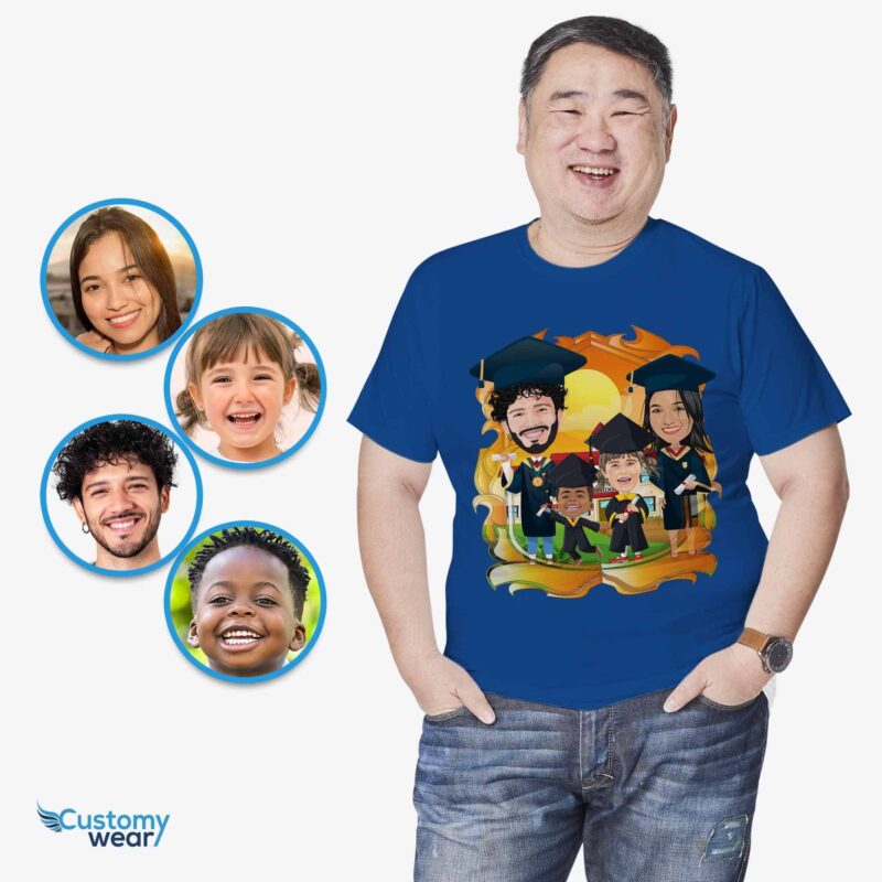 Personalized Family Graduation Shirts - Custom Graduation Gifts-Customywear-Adult shirts - vista 4