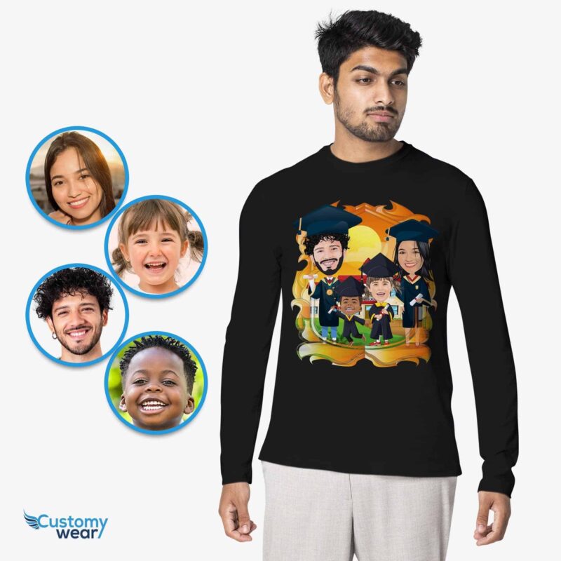 Personalized Family Graduation Shirts - Custom Graduation Gifts-Customywear-Adult shirts - vista 5
