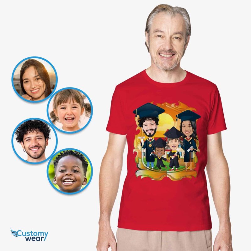 Personalized Family Graduation Shirts - Custom Graduation Gifts-Customywear-Adult shirts - vista 3