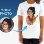 T-shirt personnalisé pour guitariste acoustique - T-shirt musical personnalisé - Vêtements personnalisés - T-shirts pour adultes