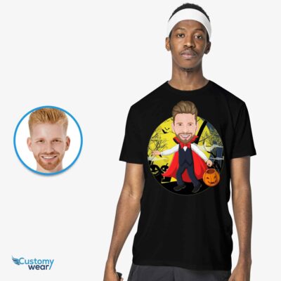 Custom Funny Pumpkin T-Shirt for Men – Personalized Halloween Costume Tee T-shirts For Men www.customywear.com 2