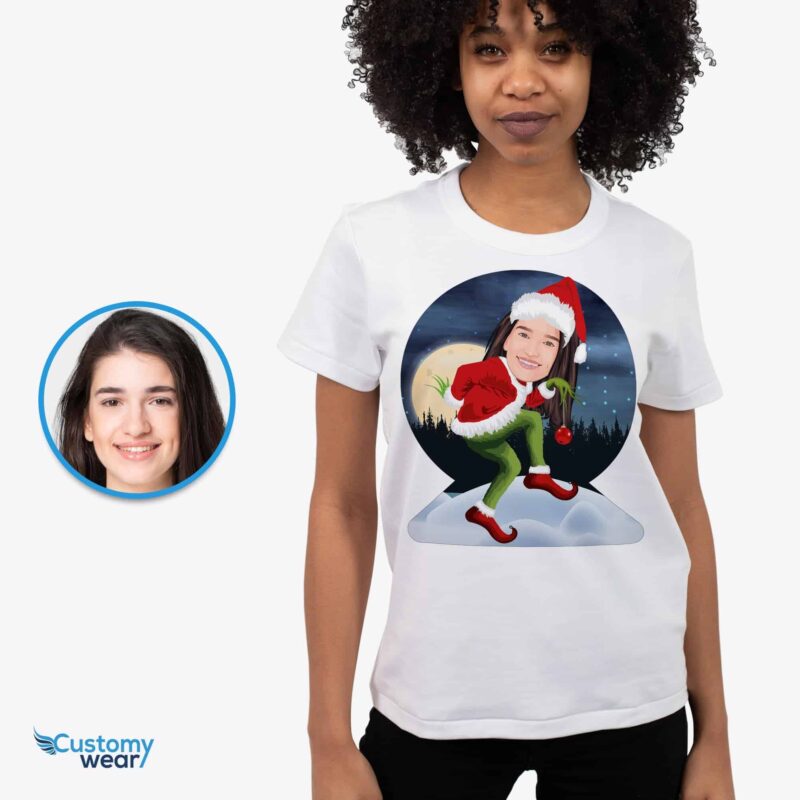 Maglietta del film Grinch per donna, stile poster, maglietta personalizzata per donna, CustomyWear-32-1.jpg