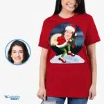 Custom Grinch Movie T-Shirt for Women – Personalized Poster Style Tee Christmas Special www.customywear.com 9