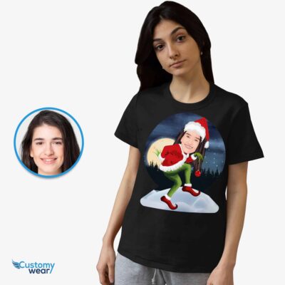 Custom Grinch Movie T-Shirt for Women – Personalized Poster Style Tee T-shirts for Women www.customywear.com 2