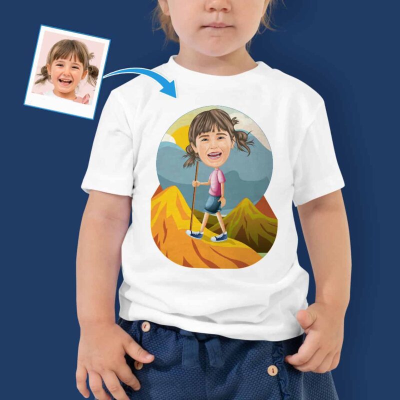 Tricou de vară pentru copii mici – Topuri reci și confortabile Cadouri personalizate - Drumeții www.customywear.com 4