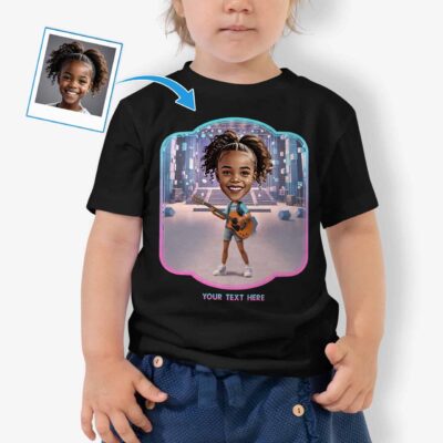T-Shirt Bass Player – Toddler Girl Birthday Guitar Tee Toddler Girl T-shirts www.customywear.com