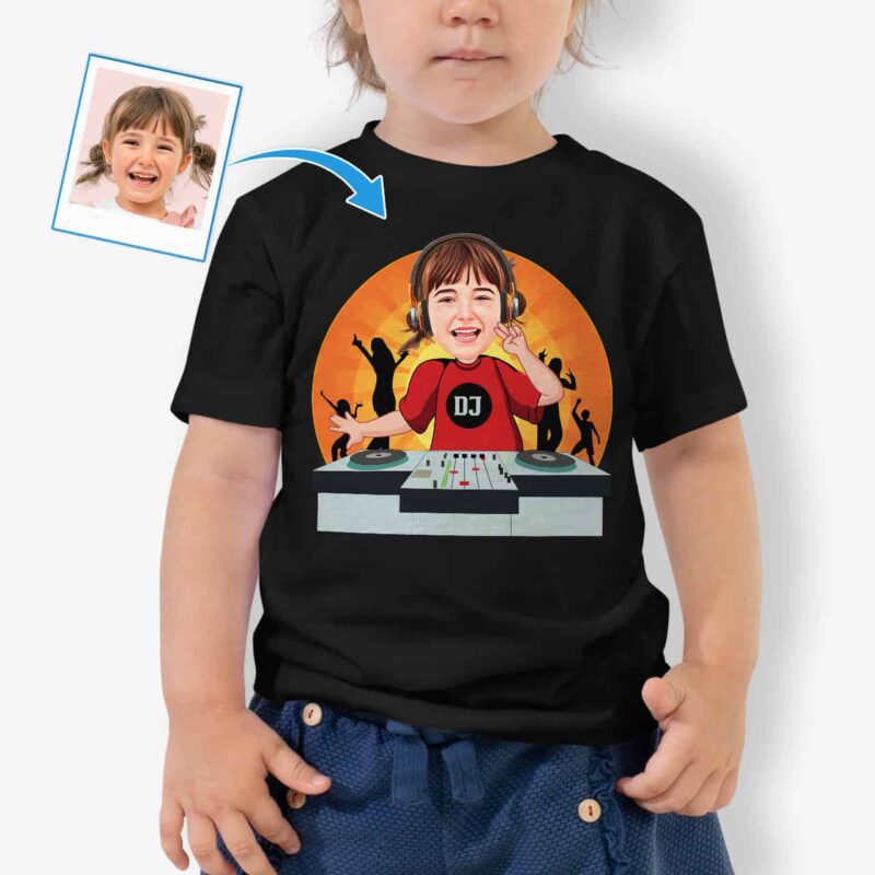 Magliette personalizzate per bambine – Maglietta su misura Regali personalizzati - Dj orange www.customywear.com 4