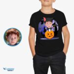 Kohandatud Kitty Boy Pumpkin T-särk | Isikupärastatud kassikostüümi särk poistele Poiste T-särgid www.customywear.com 8