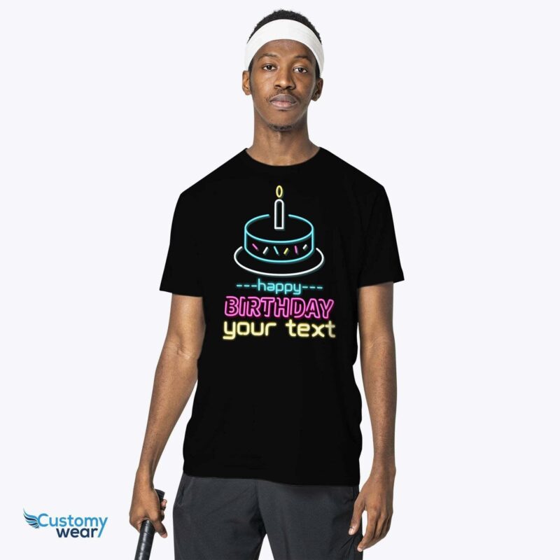 T-shirt d'anniversaire avec enseigne au néon - CustomyWear-733-1.jpg