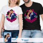 Couple’s Matching T-Shirts: Custom Short Sleeve Tees for Shared Moments Couple www.customywear.com 6
