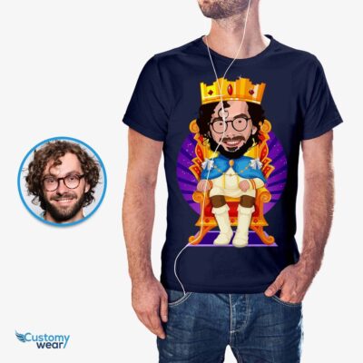 Personalized King T-Shirt | Custom King Caricature Art Tee T-shirts For Men www.customywear.com 2
