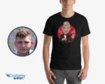 Isikupärastatud T-särk meeste fotoportree | Stiilne viiuldaja Custom Tee T-särgid meestele www.customywear.com 10
