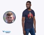 Isikupärastatud T-särk meeste fotoportree | Stiilne viiuldaja Custom Tee T-särgid meestele www.customywear.com 11