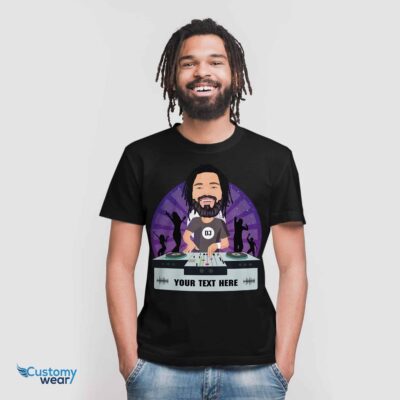 Custom DJ Masterpiece Shirt – Purple | Personalized Music Tee T-shirts For Men www.customywear.com 2