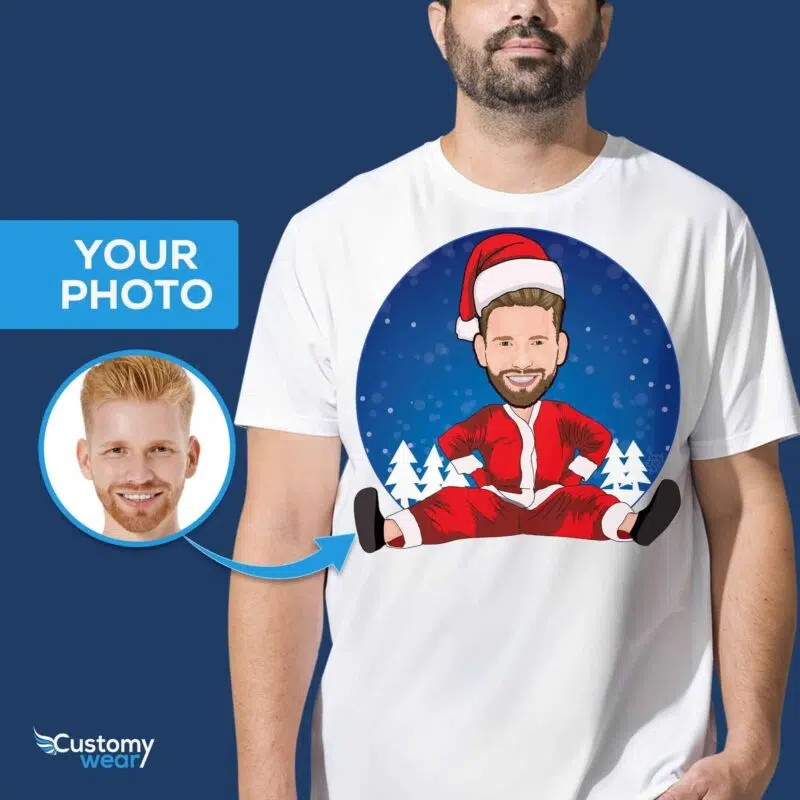 Embrace the Festive Spirit with Our Custom Santa Claus Man Sitting Shirt! Christmas Special www.customywear.com 7