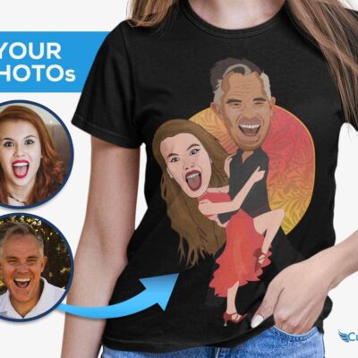 Spice Up Your Style with Our Personalized Sensual Salsa Couple Dance T-Shirt! T-shirts for Couple www.customywear.com