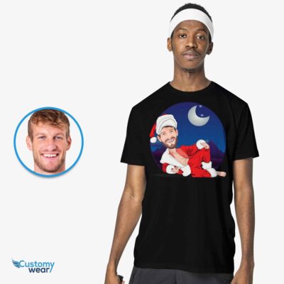 Get Festive with Our Custom Sexy Santa Claus Man Shirt T-shirts For Men www.customywear.com 2
