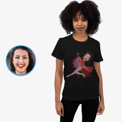Get Sassy with Our Custom Sexy Pole Dancer Shirt T-shirts for Women www.customywear.com 2