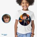 Spooktacular Fun with Our Custom Skeleton T-Shirt for Boys! Boy's T-shirts www.customywear.com 10