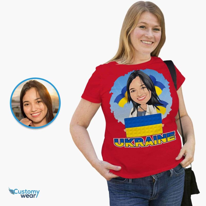 Camiseta feminina ucraniana - Paz mundial - Apoio à Ucrânia - Camiseta personalizada - 30-1.jpg
