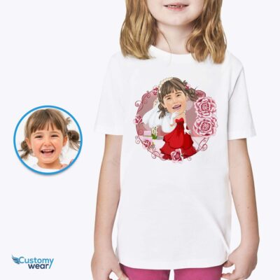 Personalized Wedding Girl Tee Girl's T-shirts www.customywear.com 2