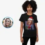 Personalized Women’s Santa Claus Shirt | Custom Christmas Tee T-shirts for Women www.customywear.com 8