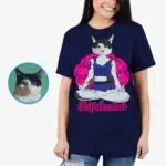 Yoga-Katzen-Shirt für Damen T-Shirts für Damen www.customywear.com 10