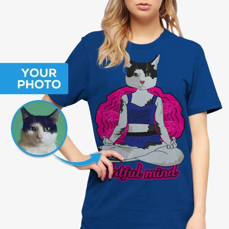 Yoga-Katzen-Shirt für Damen T-Shirts für Damen www.customywear.com 6