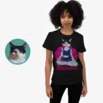 Yoga-Katzen-Shirt für Damen T-Shirts für Damen www.customywear.com 8