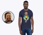 Personalized Soccer Player T-Shirt | Custom Football Tee with Stadium Background Sports Shirts www.customywear.com 12