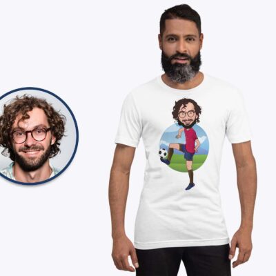Personalized Soccer Player T-Shirt | Custom Football Tee with Your Photo T-shirts For Men www.customywear.com 2